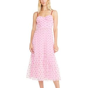Pink heart maxi dress Valentine’s Day